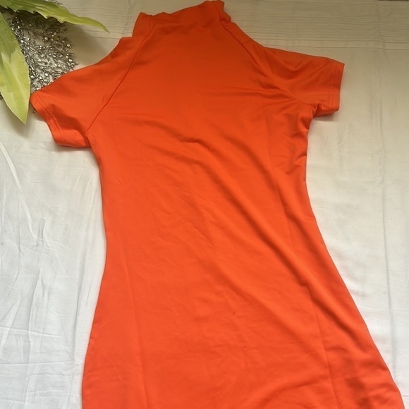 ⭐️nwt LuFeng High Waist Bodycon Short Sleeve O Neck Casual Party Bodycon Dress⭐️ - Picture 2 of 5